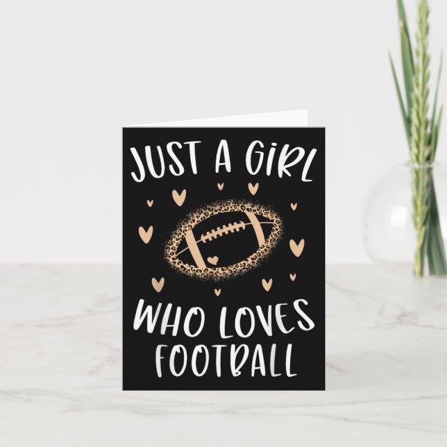 Strålfotboll för flickor är bara en flicka som Kär Kort (Framsida)