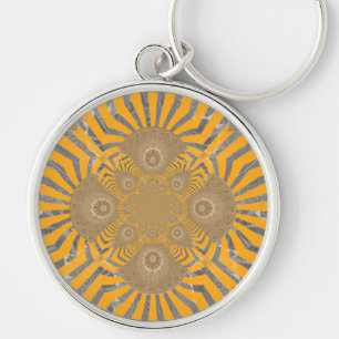 Strålglans inom räckhåll   Gilded Zephyr Tote & Tr Rund Silverfärgad Nyckelring