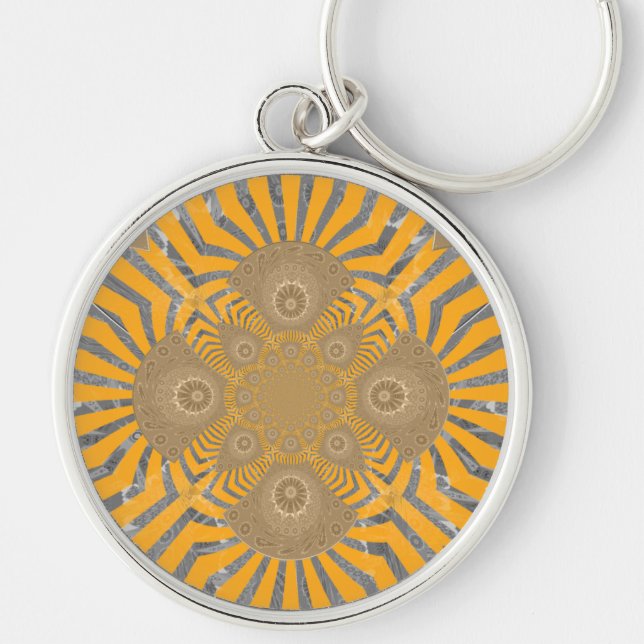 Strålglans inom räckhåll | Gilded Zephyr Tote & Tr Rund Silverfärgad Nyckelring (Framsidan)