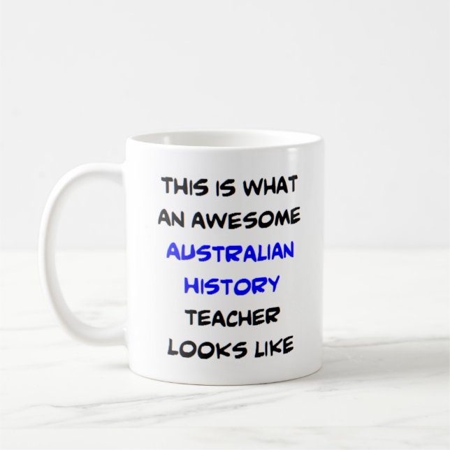 stralisk historielärare, fantastisk kaffemugg (Vänster)