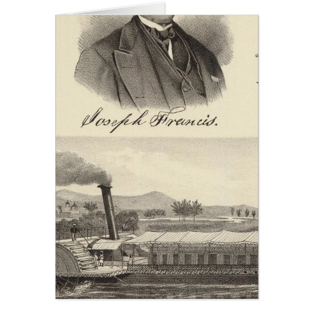 Strålkastare i järn hälsningskort (Framsidan)