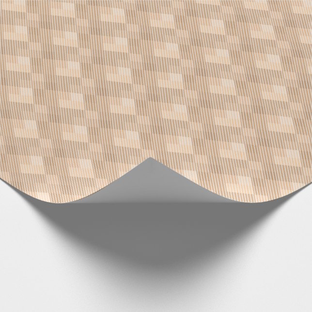 Strålkastare, klassisk beige brun struktur presentpapper (Hörn)