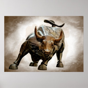 STRÅLMARKNADEN FÖR BULL POSTER