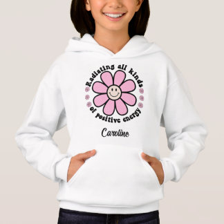 Strålning av positiv Rosa för Lycklig Flower T Shirt