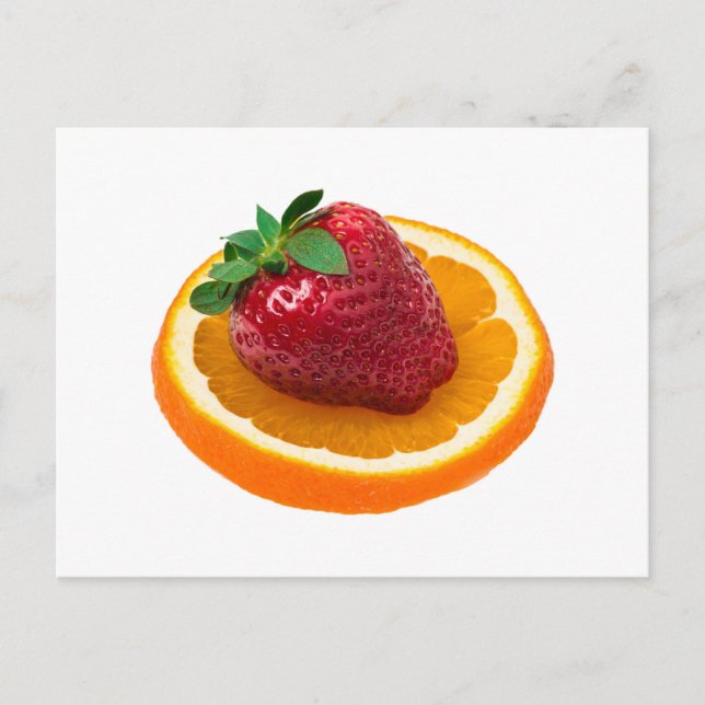 Strålning och orange vykort (Framsida)