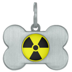 Strålning Trefoil-symbol ID-bricka Husdjur
