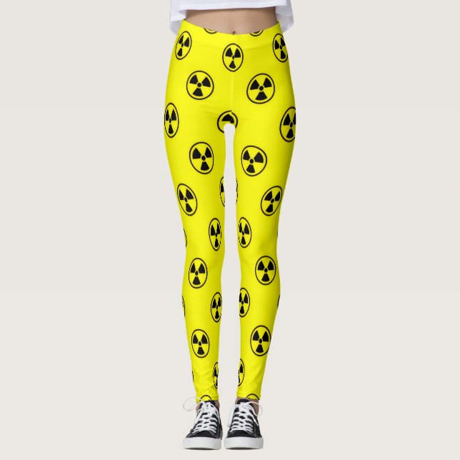 Strålningslogga Mönster Leggings (Framsida)