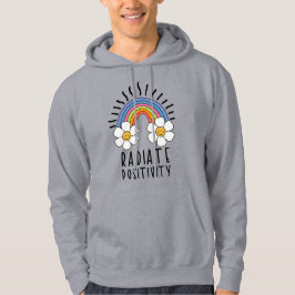 Strålningsposition | Färgregat och blommor Hoodie