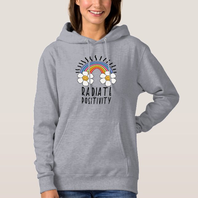 Strålningsposition | Färgregat och blommor T Shirt (Framsida)