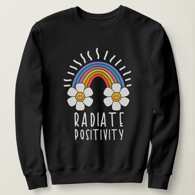 Strålningsposition | Färgregat och blommor T Shirt (Design framsida)