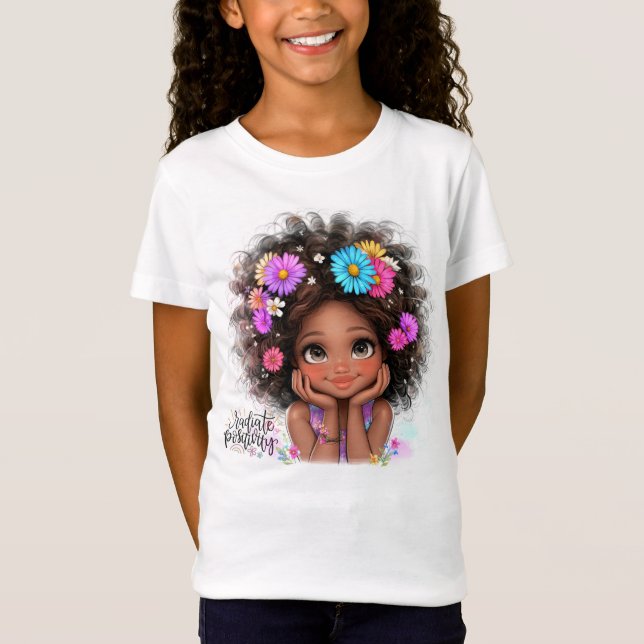 Strålningsposition Quirky Girl T-Shirt (Framsida)