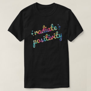 Strålningspositionering Groovy Tie-Dye inspiration T Shirt