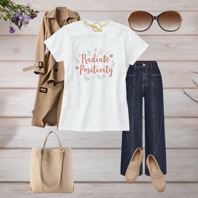 Strålningspositivitet Hälsa Blommigt Sunray T Shirt (Skapare uppladdad)