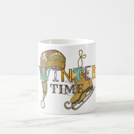 Strålningssockel för vinteris i sticka kaffemugg