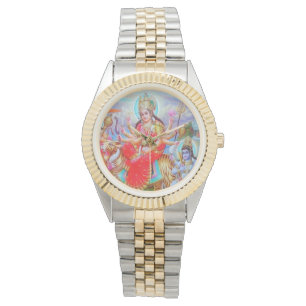 StrålpunktgudinnaDurga Ji målning Armbandsur
