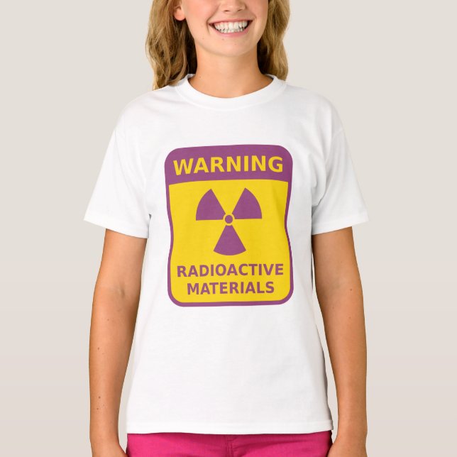 Strålvarningstecken T-Shirt (Framsida)