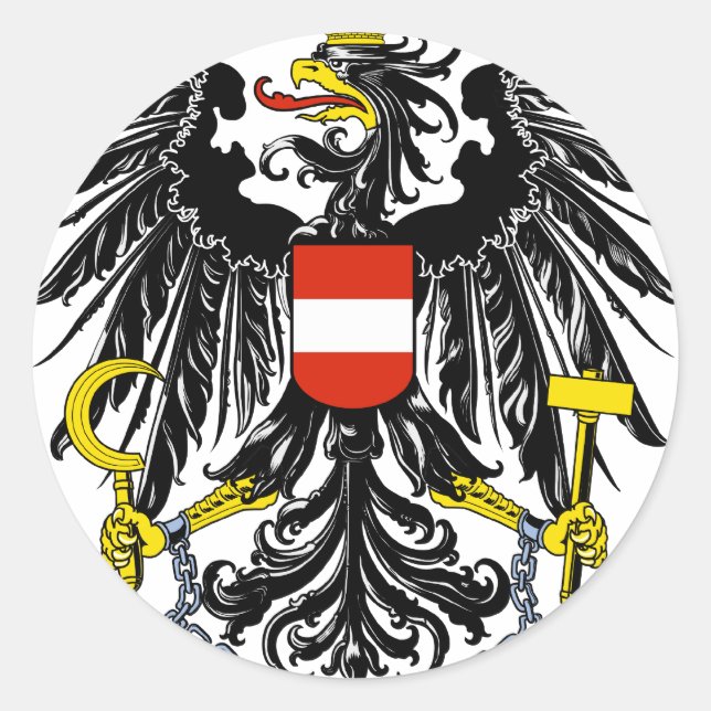 strama emblem runt klistermärke (Framsida)
