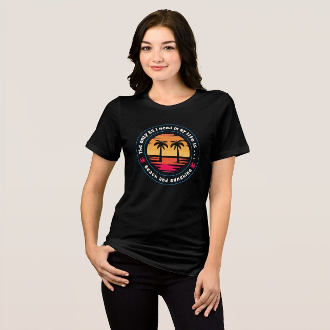 Stränar och solsken t shirt (Framsida Full)
