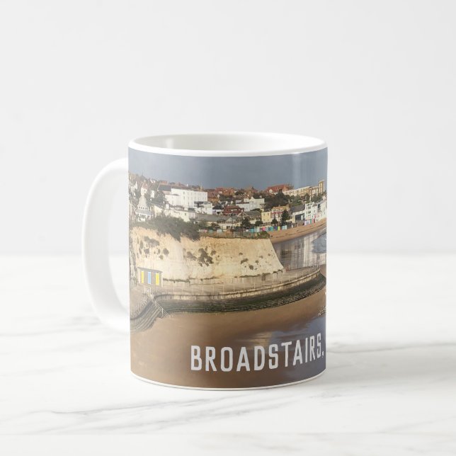 Stränar vid Broadtrappor i Kent Kaffemugg (Framsida vänster)