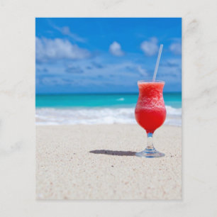 strand-84533 stranddryck, karibböncocktail flygblad