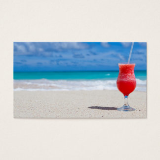 strand-84533 stranddryck, karibböncocktail visitkort