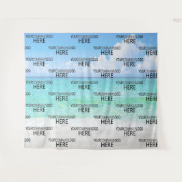 Strand Anpassat Företag Logotyp Steg & Upprepa Bak