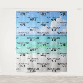 Strand Anpassat Företag Logotyp Steg & Upprepa Bak