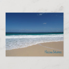 Strand av Nassau, Bahamas Vykort