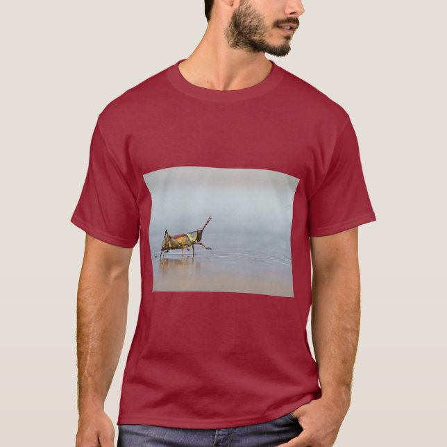Strand – Avslappnande havsvibbar sommar tee (Framsida)