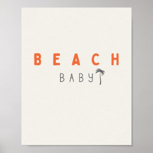 strand baby. Affisch & Tryck