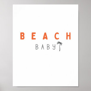 strand baby. Affisch & Tryck