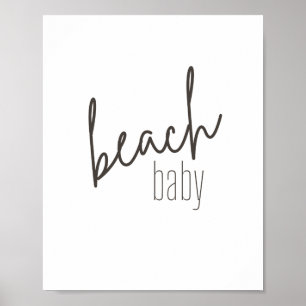 strand baby. Affisch & Tryck