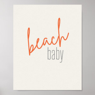 strand baby. Affisch & Tryck
