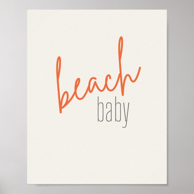 strand baby. Affisch & Tryck (Framsidan)