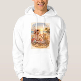 Strand Baby och Kattens Sandslott Glädje Hoodie