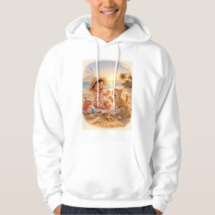 Strand Baby och Kattens Sandslott Glädje Hoodie