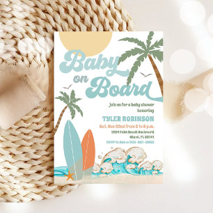 Strand Baby Shower Inbjudan