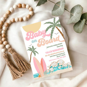 Strand Baby Shower Inbjudan