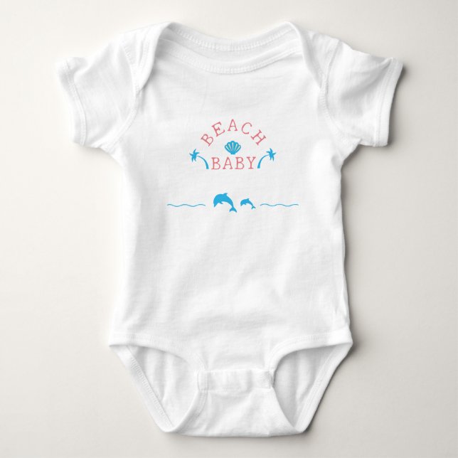 Strand Baby T Shirt (Framsida)