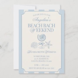 Strand Bach Weekend Sjungande Möhippa Itinerary oc Inbjudningar