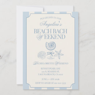 Strand Bach Weekend Sjungande Möhippa Itinerary oc Inbjudningar