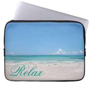 Strand Backgroud Laptop Fodral