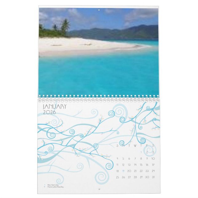 strand Bahamas Kalender (Jan 2026)