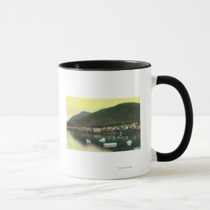 Strand beskådar av indiska TownSitka, AK Mugg