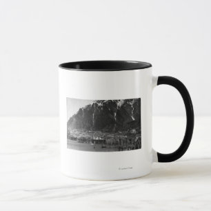Strand beskådar av Juneau, Alaska fotograferar Mugg