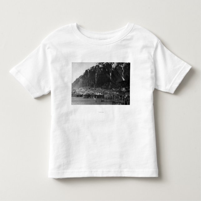 Strand beskådar av Juneau, Alaska fotograferar T Shirt (Framsida)
