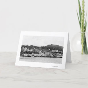 Strand beskådar av Ketchikan, Alaska fotograferar Kort