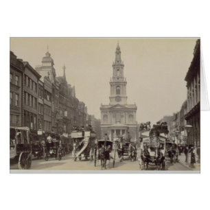Strand, c.1880 (foto av sepia) hälsningskort