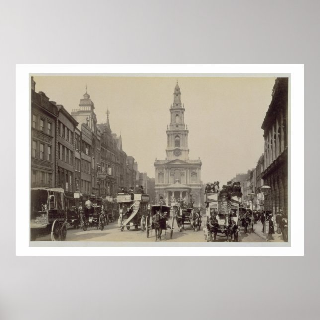 Strand, c.1880 (foto av sepia) poster (Framsidan)