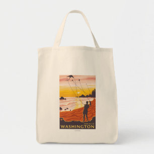 Strand & drakar - Ilwaco, Washington Tygkasse
